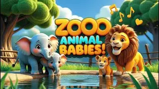 &ldquo;Mummy & Baby Animals 🦁👶 | Zoo Animal Names Song | Fun 3D Cartoon Learning Video&rdquo;