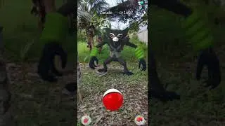 Catching Zarude in the forest - pokemon go #shorts #pokemongo #zarude