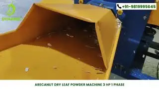 Arecanut Dry Leaf powder machine 3 hp 1 phase | Keyul Enterprise