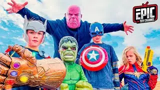 Thanos Returns To Seek Gauntlet - Avengers Nerf Fun