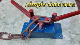 Simple banget..!! Alat pembuat rantai manual. Diy Manual chain maker