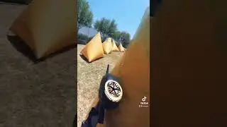 Getting shot with a paintball in slow motion #shorts