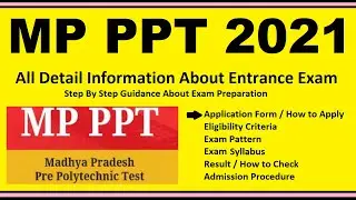 MP PPT 2021 - Notification, Dates, Application, Eligibility, Admit Card, Pattern, Syllabus, Result