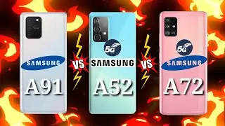 SAMSUNG A91 VS SAMSUNG A52 5G VS SAMSUNG A72 5G DETAILS COMPARISON!