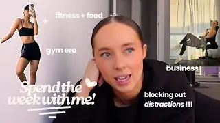 vlog: entering my healthy, fit, successful era 🤭👩🏽‍💻🧠👟🥑✨