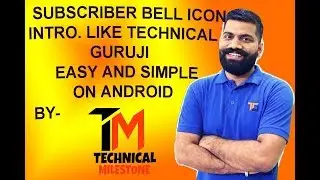 Make a subscribe and bell icon intro like TECHNICAL GURUJI on Android [EAST AND SIMPLE]