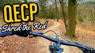 Велосипедный маршрут Red Trail Mountain Bike Shred в загородном парке королевы Елизаветы