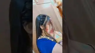 V shape hair cut ### mehndi ### and Hair style for engement### function ### QIRRAT## KHAN ###