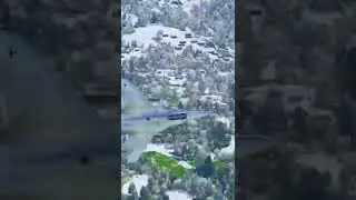MIG-29 LOW PASS OVER SNOWY TERRAIN - MSFS2020 #shorts