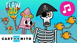 Pirate's Treasure 🎵 Fun Dance with Sea Animals 🌊 | Songs for Kids | Clawlolo 🦀 | @cartoonito