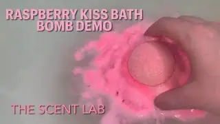 The Scent Lab 💋 Raspberry Kiss Bath Bomb Demo ✨
