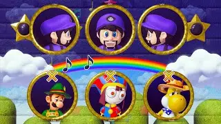 Trio Showdown: SMG3 vs Pomini vs. Kangaroo Yoshi Challenge Luigi in Mario Party Superstars Minigames