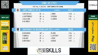 University of Western Cape 1st XI v Cape Town CC 1st XI