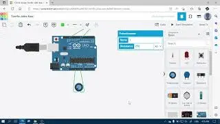 Using a potentiometer to control a flashing LED using Arduino Uno
