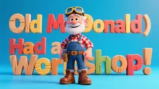 🎵 Old MacDonald Had a Workshop! | DIY Tools Song for Kids | Animated Nursery Rhyme
