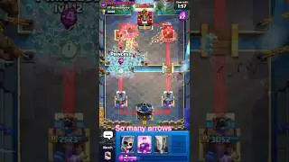 So many Princesses arrows! #clashroyale #supercell #cloning #princess #cr #satisfying