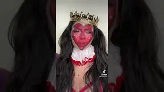 Heart Face Queen Halloween Makeup Tutorial