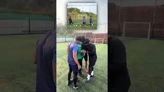 Blind folded crossbar challenge😨 #shorts