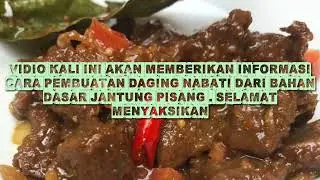 Cara Mengolah Jantung Pisang Menjadi DAGING Nabati