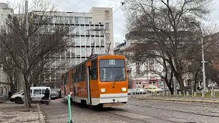 Retro trams in Sofia for 125 yers trams in Sofia 