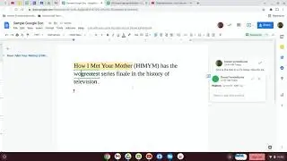 Add Comments and Suggestions to a Google Doc