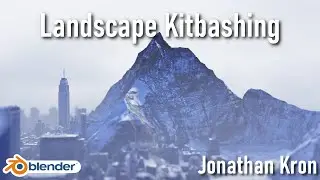 Landscape Kitbashing in Blender [Blender 2.8] | English