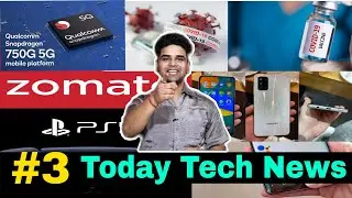 #3 Today Tech News | Samsung F52 5G | Google Assistant update | Covid vaccine Appointment | PS5 News