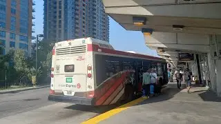 [Ligne Express 900 TTC] Nova Bus LFS Ride – Pearson Int Aéroport T1 à Kilping Station #buses #ttc