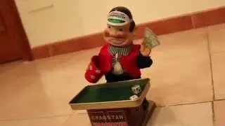 VintageToyHunters - Cragstan Crapshooter in Action - Vintage 1950 Tin Toy Made in Japan