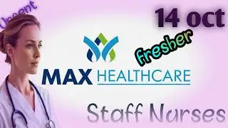 Urgent Nurses hiring Max Healthcare| Delhi NCR | Direct Interview 