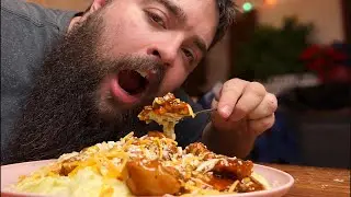 BBQ Chicken Mashed Potatoes Bowl Mukbang | Comfort Food Heaven