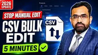 Shopify Bulk Product Edit with CSV (2026): Update 100+ Products in Minutes (No Manual Work)