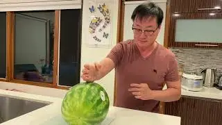 Dr. Harrison Lee's Mastery: Breaking a Watermelon by Hand using the Sudo Technique!