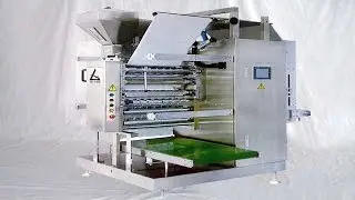 Multi lane stick VFFS packing MC with swing head volumetric doser  آلة التعبئة والتغليف عالية السرعة