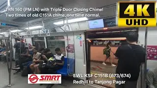 SMRT EWL Kawasaki Heavy Industries & CSR Qingdao Sifang C151B (673/674) Redhill - Tanjong Pagar