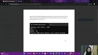 Membuat program C++ yang menampilkan jam, menit, dan detik.