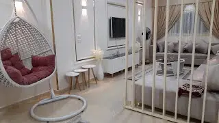 شقه عروسه كفر صقر جايبه حاجات كتيره جميله وكلها ماركات وجايبه كمان مرجيحه