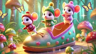 Three Tiny Mice in a Shoe | Nursery Rhymes & Kids Songs | Baby Songs