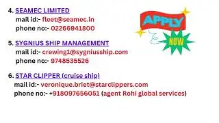 VACANCY FOR CADETS 2024 || FREE RECRUITMENT || FRESHERS