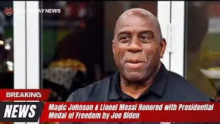 Magic Johnson & Lionel Messi Honored with Presidential Medal of Freedom by Joe Biden ।USA TODAY NEWS