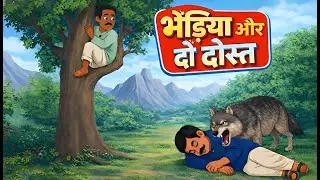 &ldquo;भेड़िया और दो दोस्त |👀 Two Friends And A Wolf Story - Story In Hindi