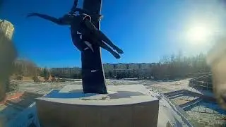 Park to Heroes dead in Afganistan. EMU Flight footage.