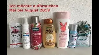Ich m&ouml;chte 85 Produkte aufbrauchen Mai-August 2019