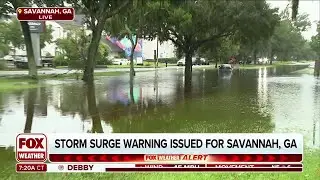 Debby Brings Major Storm Surge To Savannah As Rain Forecast To Overwhelm Georgia