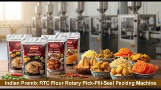 Spices-Flour Mix-Protein Powder-Heena Rotary Pick-Fill-Seal Packing Machine | PFS Packing Machine