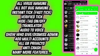 Latest Ultra Immune Whatsapp | Xeon Wa V6 | Hide tag | Translator | Audio To Voice | Clone/Secondary