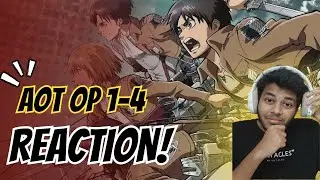 First Time Watching Attack on Titan Openings 1&ndash;4 I Was NOT Ready