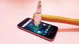 Moto G4 Play Screen Scratch Test | Gorilla Glass