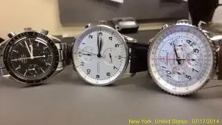 Omega, IWC & Breitling Chronograph Watch Time Lapse | Chronostore