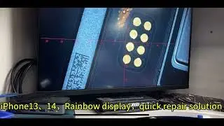 iPhone13,14,Rainbow display,quick repair solution,This is about to start a new cource.